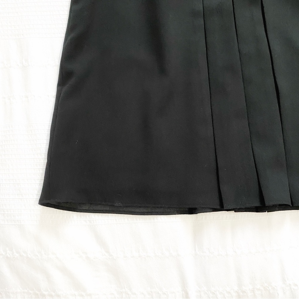 MACKAGE COLLECTION BLACK PURPLE JACQUARD PLEATED SLEEVELESS DRESS - 2 - Picture 6 of 7